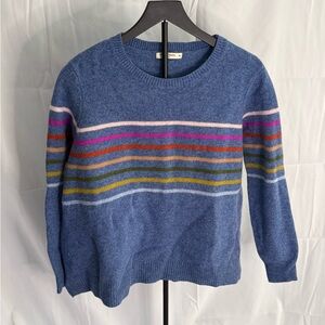 Colorful Striped Crew Neck Sweater